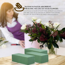 12 PCS Floral Briques en Mousse Emballage de Fleurs Arrangement Fleurs Fleurs Fournitures pour Fleurs Artificielles Plantes DéCor