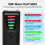 (Red) EMF Meter 5 Lights LED Magnetic Field Detector Electromagnetic Radiation Tester 2