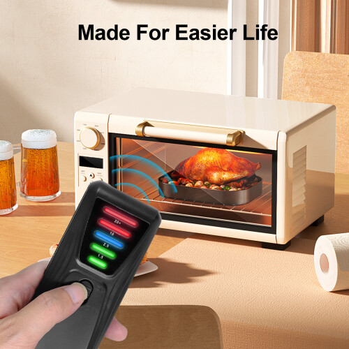 (Red) EMF Meter 5 Lights LED Magnetic Field Detector Electromagnetic Radiation Tester 2