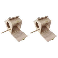 2X Nesting Box for Tits, Nesting Box Kit Robin, Bird House, for Hanging, Nesting Boxes for Birds Bird House