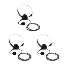 3X RJ9 Call Center Headphone Monaural Headphone Noise Reduction Headset Call Headphone with Mic