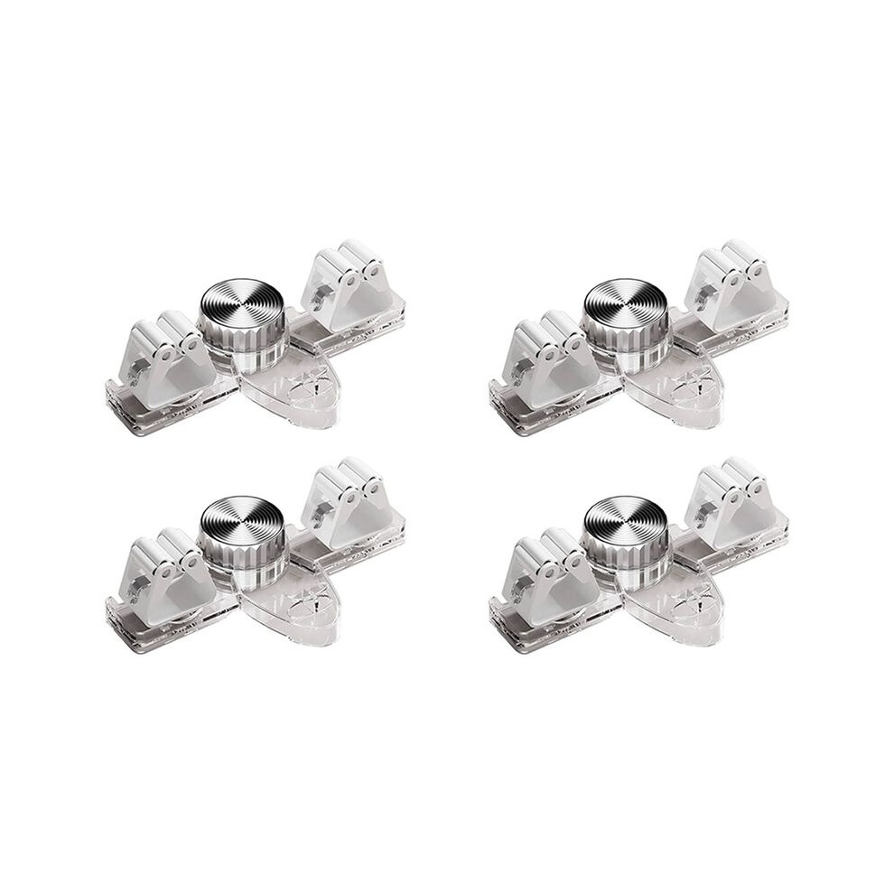 4Pcs Broom Holder Mop Hanger, No Punching Suction Cup Broom Holder Wall Mount For Bathroom, Kitchen, Office 4713492405357