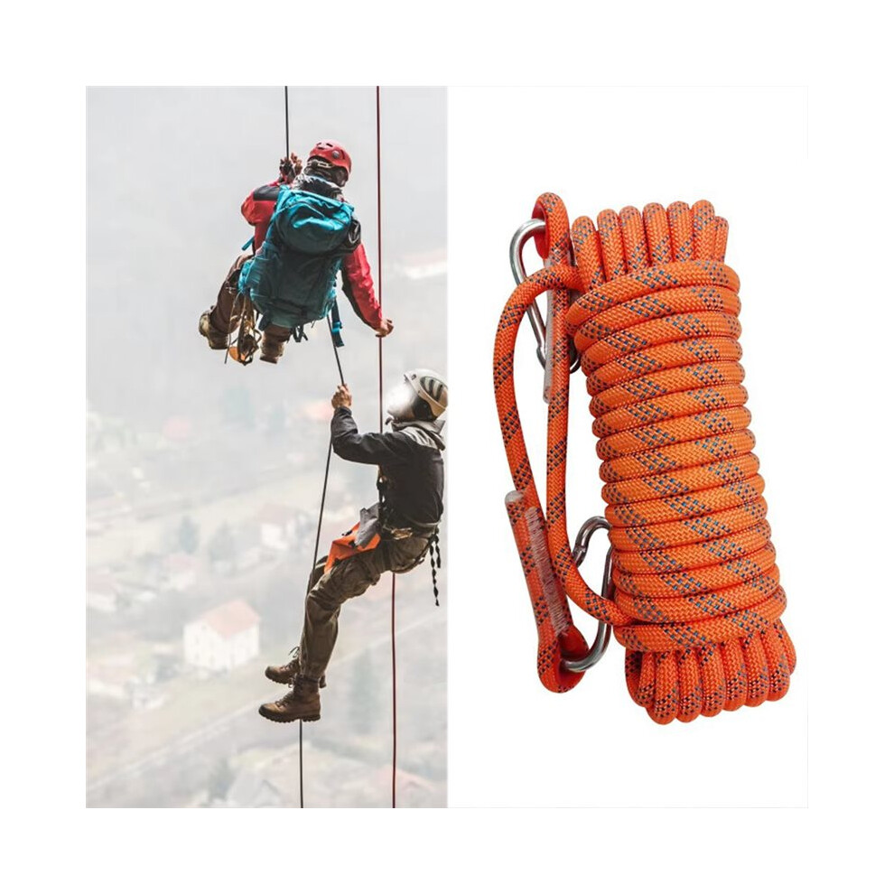 Photos - Climbing Gear 30m Climbing Rope 8mm Outdoor Rock Climbing Escape Rope Safety Survival Cord for Tree Climbing Mountaineering Camping