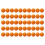 50 Pack Practice  Balls 42mm Soft PU Realistic Feel Limited Flight Orange 1