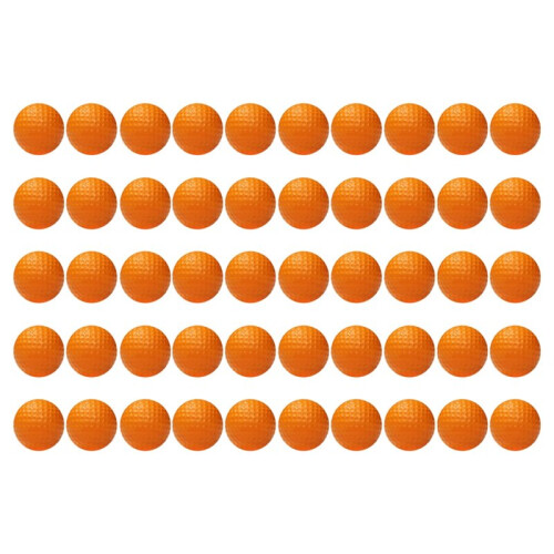 50 Pack Practice  Balls 42mm Soft PU Realistic Feel Limited Flight Orange