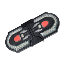 Fahrradblinker mit Kabelloser Fernbedienung, LED-Rücklicht, USB-Wiederaufladbar, Warnleuchte Hinten, Fahrradzubehör