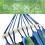 Conjunto de 2 Barras de Madeira Destacáveis para Rede de 40 cm (15,75 Polegadas) para Uso Externo 2