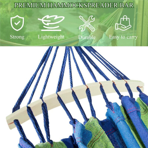 Conjunto de 2 Barras de Madeira Destacáveis para Rede de 40 cm (15,75 Polegadas) para Uso Externo 1