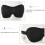 Black Sleeping Eye Mask Portable Memory Foam for Travel 4