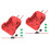 2Sets Durable Plastic Power Connector Adapter for DIY Battery Charging 3