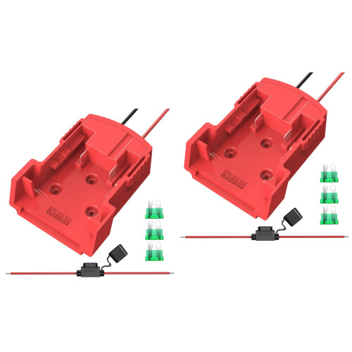 2Sets Durable Plastic Power Connector Adapter for DIY Battery Charging 2