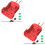 2Sets Durable Plastic Power Connector Adapter for DIY Battery Charging 5