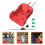 2Sets Durable Plastic Power Connector Adapter for DIY Battery Charging 8
