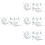 Silver Acrylic Moon Decal Eid Mubarak Mirror Effect Wall Sticker 5