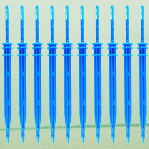 50Pcs Multi-Head Blue Automatic Drip Irrigation Stakes for Garden Use 1