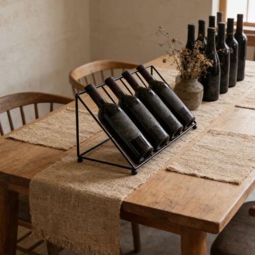Black Multi-Tier Holder Rack for Home Bar Display 2