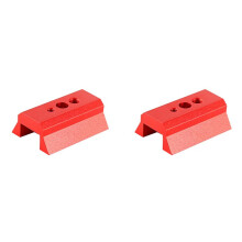 2X Zwaluwstaartrailplaat Telescoopzoekerbasisafstandhouder Astronomie Telescoopmontage Accessoires Gids Zwaluwstaartrail, Rood