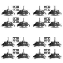 16 PCS Billiard/Pool Table Leg Levelers 5 Inch Metal Game Table Leg Levelers Heavy Duty Leveling Feets for Pool Table