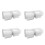 400Pcs Single Individual Cake Slice Boxes Dessert Containers Cheesecake Boxes Stackable Square Boxes Clear Food Boxes 1