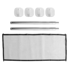 2Ensemble Clôture Extensible Pour Animaux En Nylon
