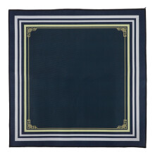 De Mahjong Bleu Antidérapant En Cristal Velours