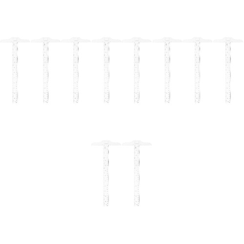 10Pièces Règles T Transparente Double Échelle Outils De Mesure 2