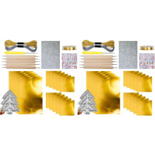 2X Kit de Gaufrage Métallique - Accessoire de Bricolage Scintillant, Kit de Projet Artistique, Ensemble de Créations Artisanales pour Scrapbooking,