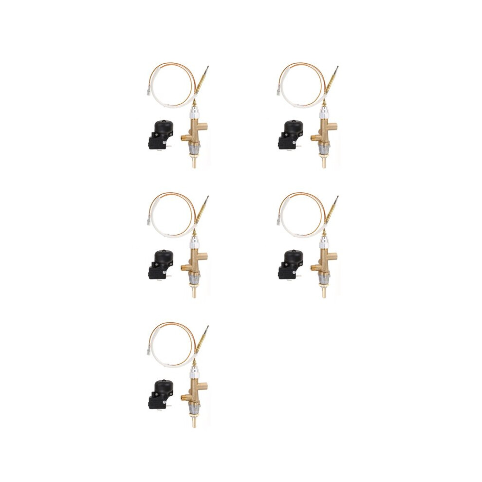 5X Gas Patio Heater Control Valve Thermocouple Sensor Dump Knob Propane Lpg Fire Pit Control Safety Port 4711675167276