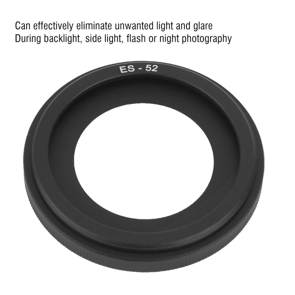 Aluminum Lens Hood Replacement Es-52 For Canon Ef-S 24Mm/40Mm 9301393814399