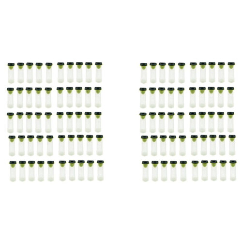 100 PCS Queen Bee Roller Cage - Plastic Beekeeping Queen Cup Kit Queen Bee Roller Cage Back Cup Holder Beekeeping Tools