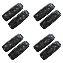 8x 3B0947291 Black 2Pcs Rear Reading Map Dome Light Ceiling Lamp for 1998-2005 Beetle Bora Superb
