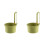 2X New Faucet Hanging Strainer,Kitchen Sink Drain Strainer,Press Automatic Dumping Kitchen Draining Basket Green 1