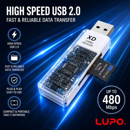 LUPO USB 2.0 XD Memory Card Reader For Fuji & Olympus Cameras 2