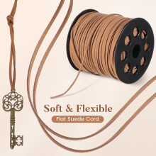 Corde Faux Cuir Kaki DIY Joaillerie Décoration Chapeaux Sacs