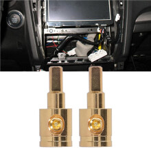 Power Wire Reducer, 0GA Pure Copper Gold Plated Wire Reducer Terminal Connector for Car Audio Amplifier ,4PCS