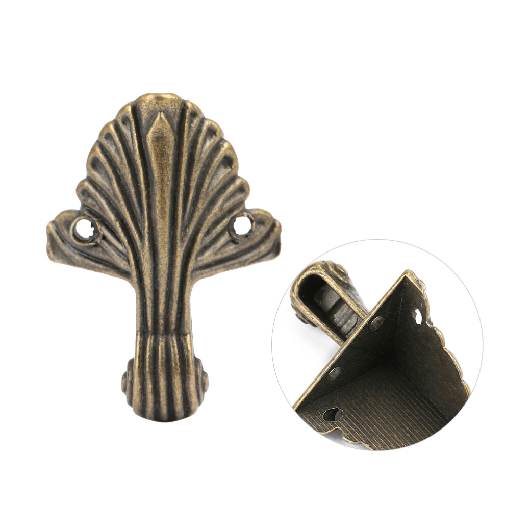 4Pcs Wooden Corner Feet For Jewelry Gift Box Antique Style Bottom Feet 9381393814780