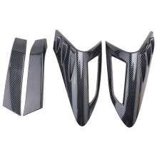 4Pcs Carbon Fiber Style Rear Back Lamp Tail Light Cover Trim for Fit CHR C-HR 2016-2018
