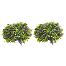 Hanging Topiary Lavender Artificielle Jardin Fleur Plante DéCor Panier 25Cm