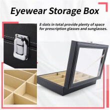 Custodia per Occhiali A 8 Griglie Custodia per Occhiali Sunglasse Portaoggetti Portaoggetti Organizer Custodia per Occhiali Occhiali da Sole Display