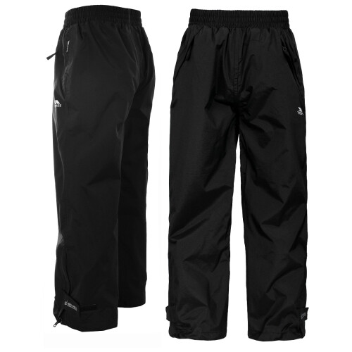 Trespass (7/8, Black) Trespass Kids Waterproof Trouser - Echo 2