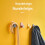 4PCS Organ Strong Wall Hooks for Hanging Adhesive Hooks Wall Mounted Waterproof Kitchen Bathroom Storage Rack Hook 8