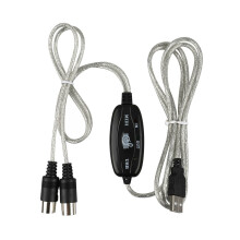 MIDI zu USB Kabel Konverter Anschluss PC zu Synthesizer Musik Tastatur Adapter für Haus Musik Studio