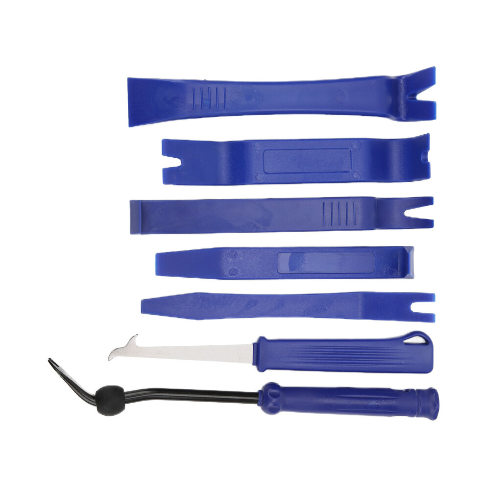 7Pcs Audio Removal Tool Set, Car Dash Pry Bar Blue 7661393815416