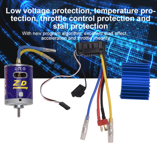 Blue 540 Brushed Motor, 36x50mm + 45A ESC 2