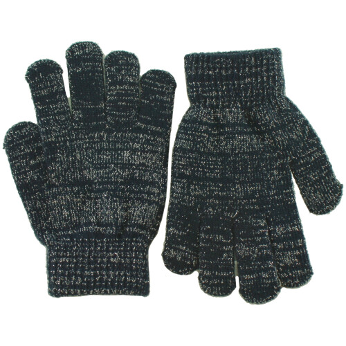 (Navy) SSP Hats Glitter Gloves