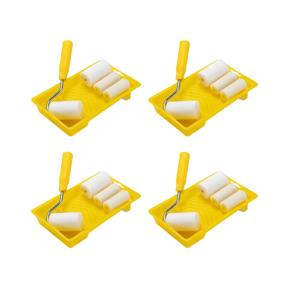 Photos - Putty Knife / Painting Tool 24Pcs Foam Paint Roller Painting Decorating Kit 2 Inch Small Paint Roller Tray Set for Wall Painting Repair Brush