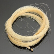 12Pcs Hank 31-31.5 Inch Genuine Mongolian Horse Hair for Violin, Viola, Cello, Bass Bow,Photo Color