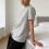 Stretch Pullover Top Lightweight Short Sleeve Shirt-Gray M 7