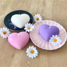 60 Packs Wax Melt Clamshells Mallen,Wax Melt Clamshells Wax Melt Love Heart Tray Containers voor Wickless Wax Melt Candles