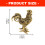 Statue de poulet en métal, Sculptures, centres de Table-poule 4